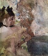 Edgar Degas The Female actress in the background Germany oil painting artist